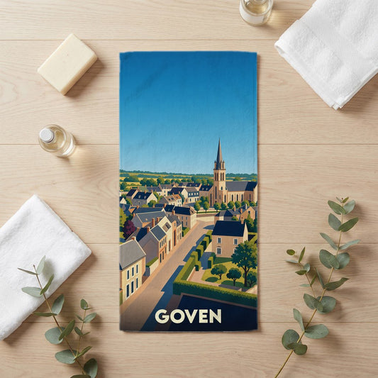 Serviette de bain 30 cm x 60 cm souvenir de Goven