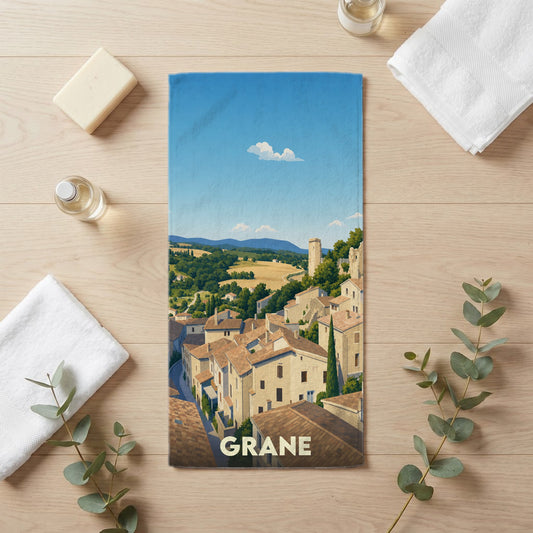Serviette de bain 30 cm x 60 cm souvenir de Grane