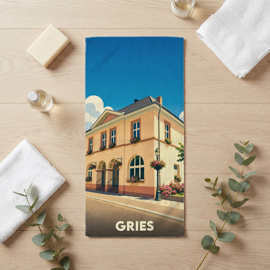 Serviette de bain 30 cm x 60 cm souvenir de Gries