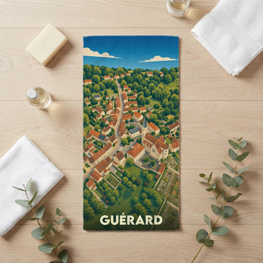 Serviette de bain 30 cm x 60 cm souvenir de Guérard
