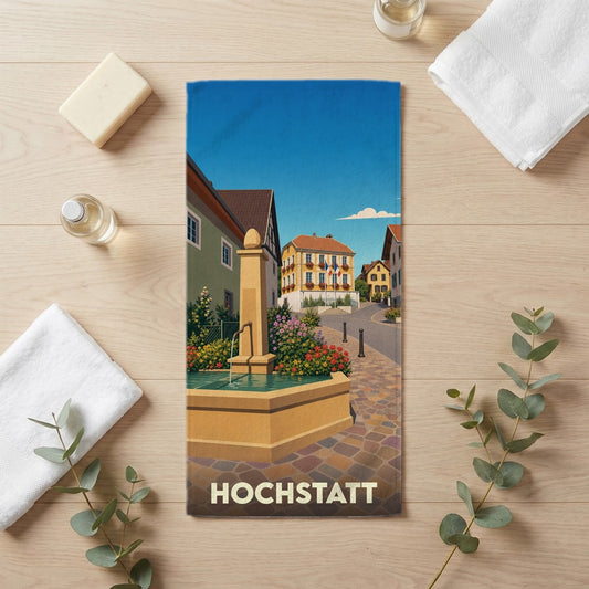 Serviette de bain 30 cm x 60 cm souvenir de Hochstatt