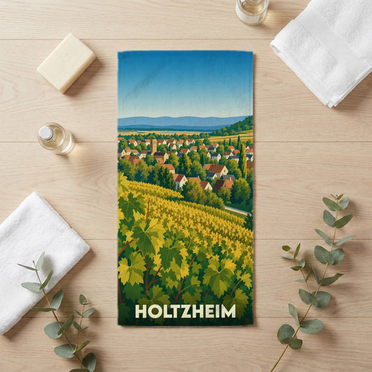 Serviette de bain 30 cm x 60 cm souvenir de Holtzheim