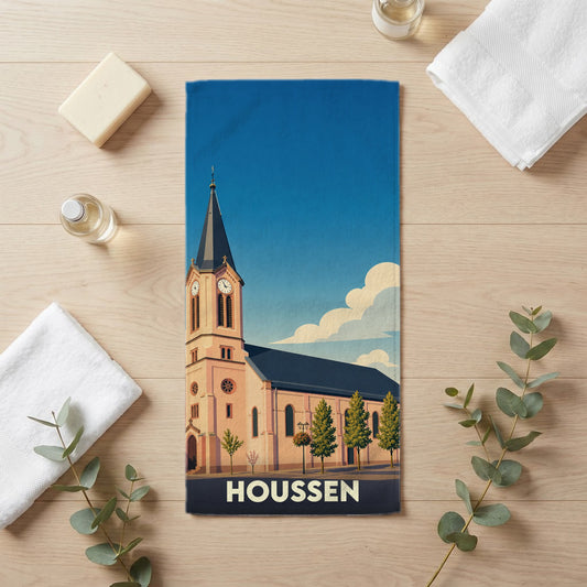 Serviette de bain 30 cm x 60 cm souvenir de Houssen