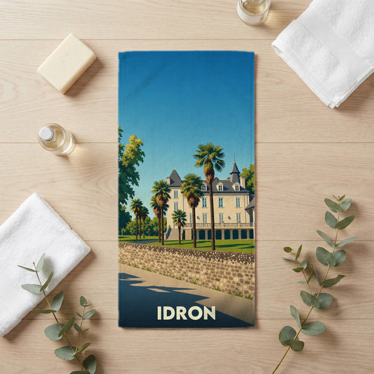 Serviette de bain 30 cm x 60 cm souvenir de Idron