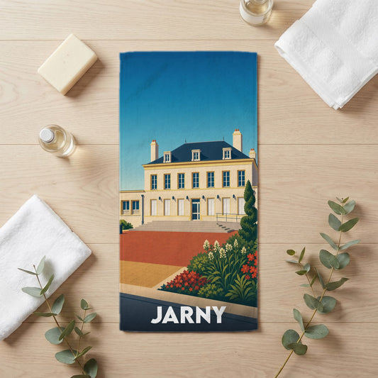Serviette de bain 30 cm x 60 cm souvenir de Jarny