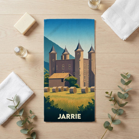 Serviette de bain 30 cm x 60 cm souvenir de Jarrie