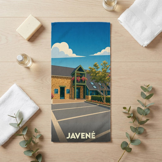 Serviette de bain 30 cm x 60 cm souvenir de Javené