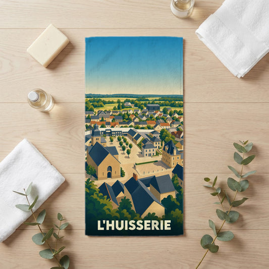 Serviette de bain 30 cm x 60 cm souvenir de L'Huisserie