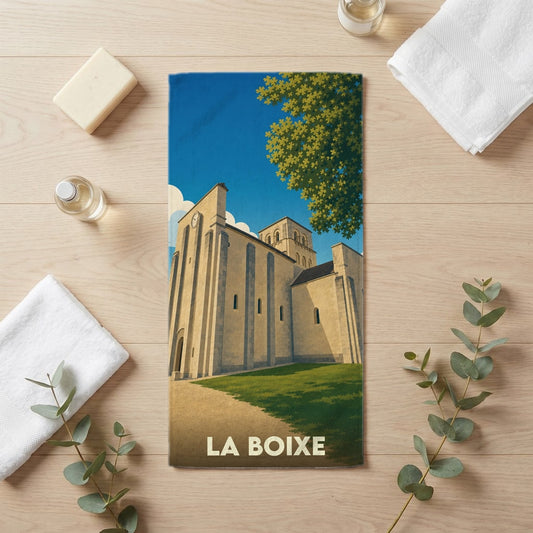 Serviette de bain 30 cm x 60 cm souvenir de La Boixe