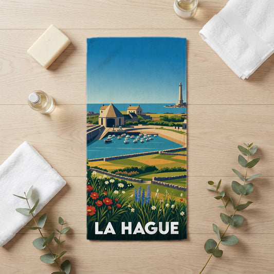 Serviette de bain 30 cm x 60 cm souvenir de La Hague