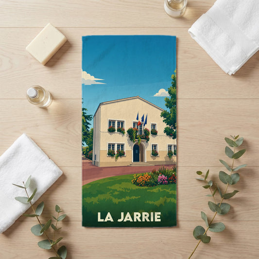 Serviette de bain 30 cm x 60 cm souvenir de La Jarrie