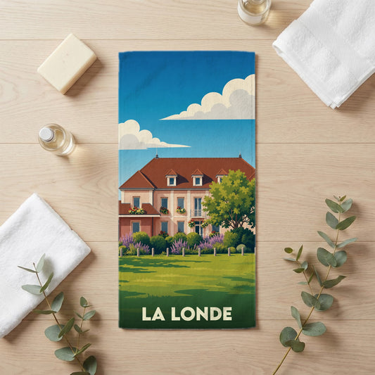 Serviette de bain 30 cm x 60 cm souvenir de La Londe