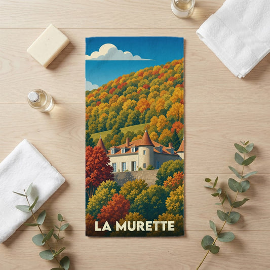 Serviette de bain 30 cm x 60 cm souvenir de La Murette