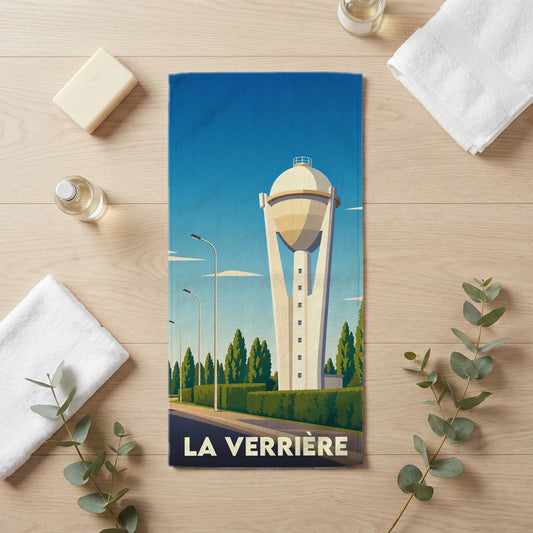 Serviette de bain 30 cm x 60 cm souvenir de La Verrière
