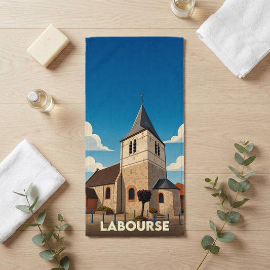 Serviette de bain 30 cm x 60 cm souvenir de Labourse
