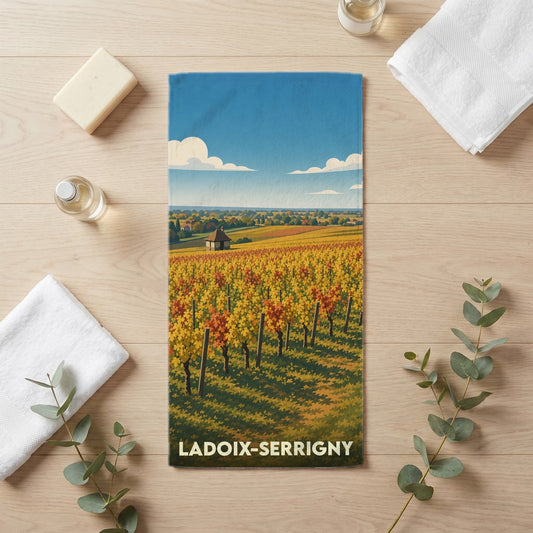 Serviette de bain 30 cm x 60 cm souvenir de Ladoix-Serrigny