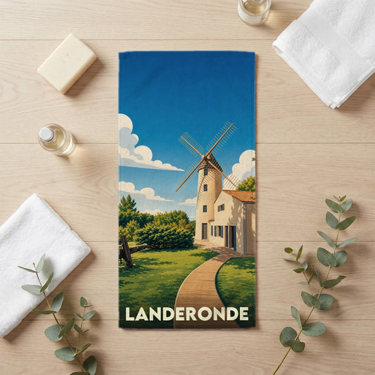 Serviette de bain 30 cm x 60 cm souvenir de Landeronde