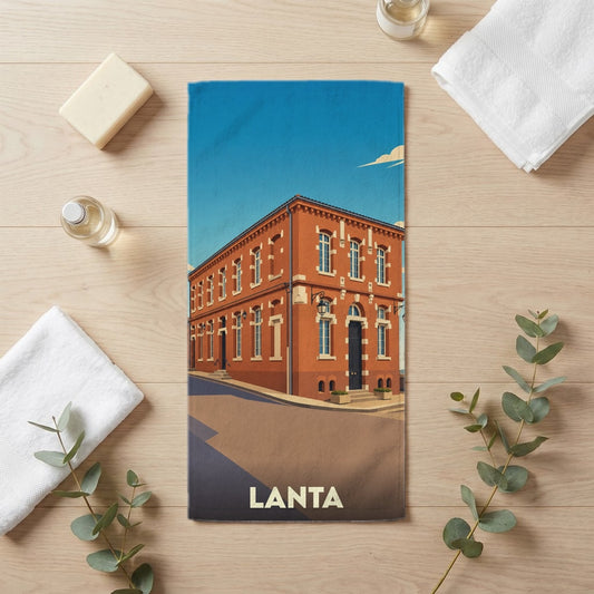 Serviette de bain 30 cm x 60 cm souvenir de Lanta