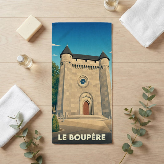 Serviette de bain 30 cm x 60 cm souvenir de Le Boupère