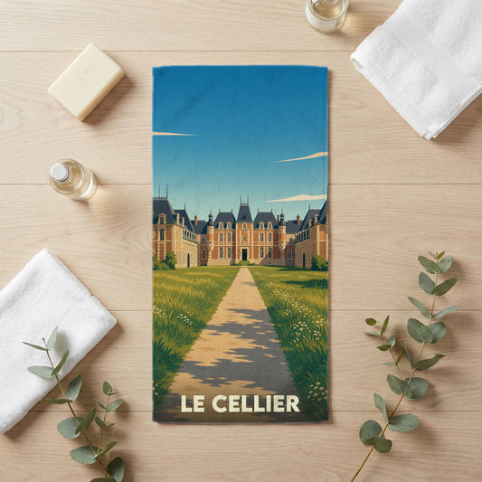 Serviette de bain 30 cm x 60 cm souvenir de Le Cellier