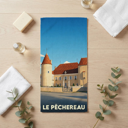 Serviette de bain 30 cm x 60 cm souvenir de Le Pêchereau