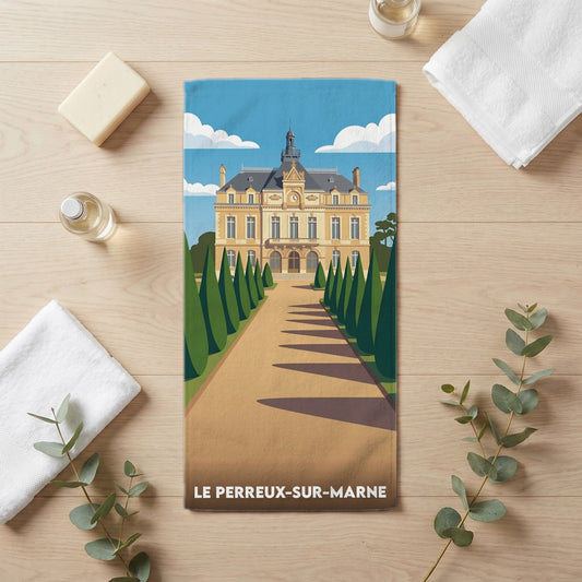 Serviette de bain 30 cm x 60 cm souvenir de Le Perreux-sur-Marne