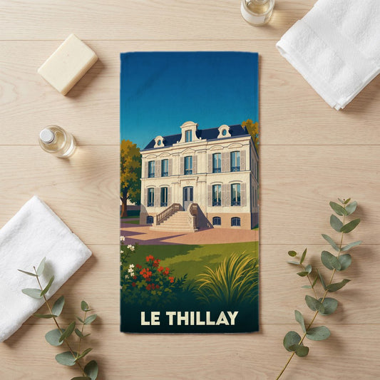 Serviette de bain 30 cm x 60 cm souvenir de Le Thillay