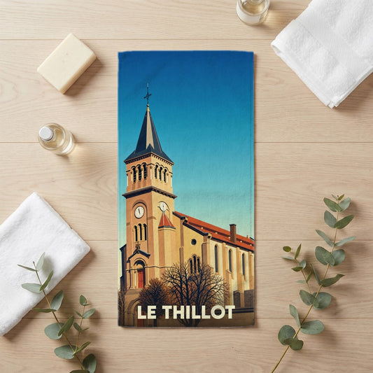 Serviette de bain 30 cm x 60 cm souvenir de Le Thillot