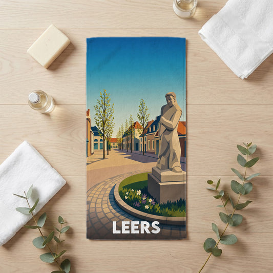 Serviette de bain 30 cm x 60 cm souvenir de Leers