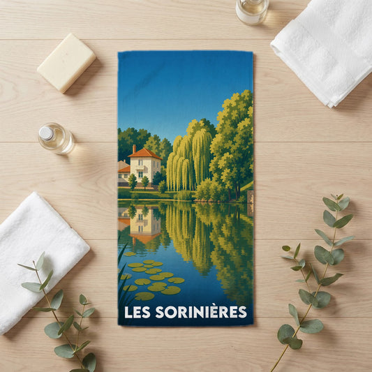 Serviette de bain 30 cm x 60 cm souvenir de Les Sorinières