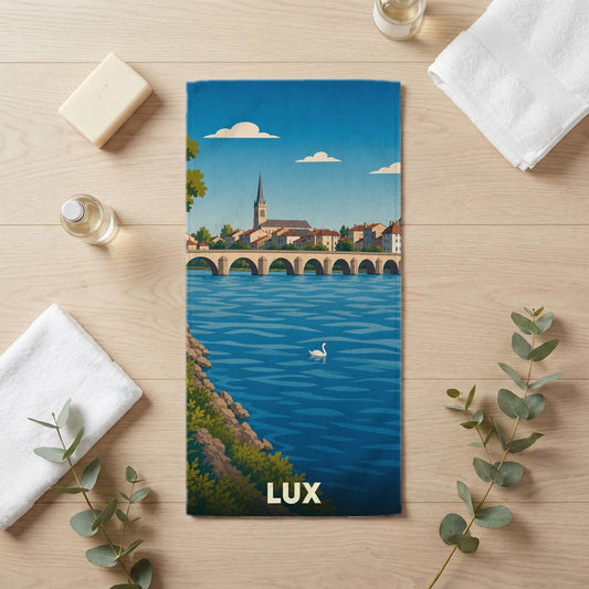 Serviette de bain 30 cm x 60 cm souvenir de Lux
