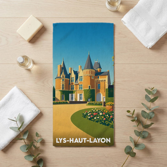 Serviette de bain 30 cm x 60 cm souvenir de Lys-Haut-Layon