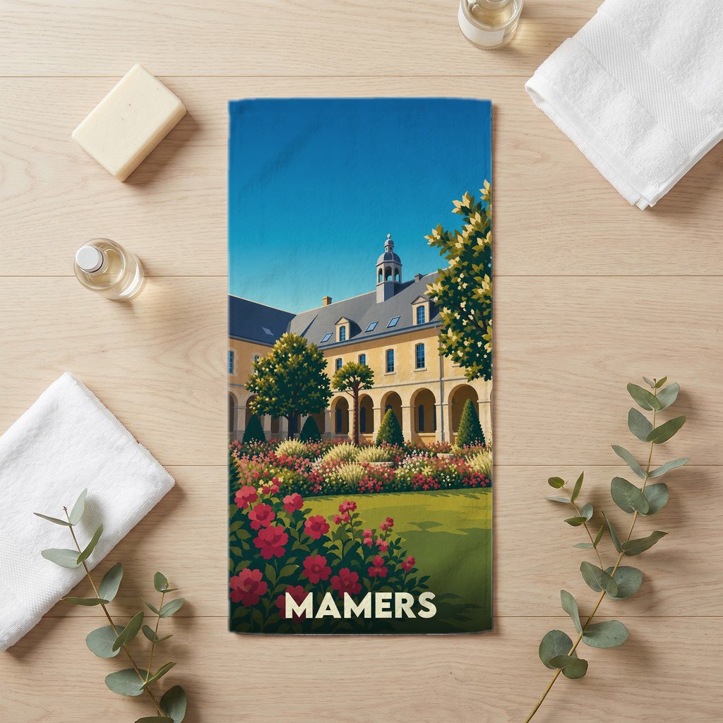 Serviette de bain 30 cm x 60 cm souvenir de Mamers