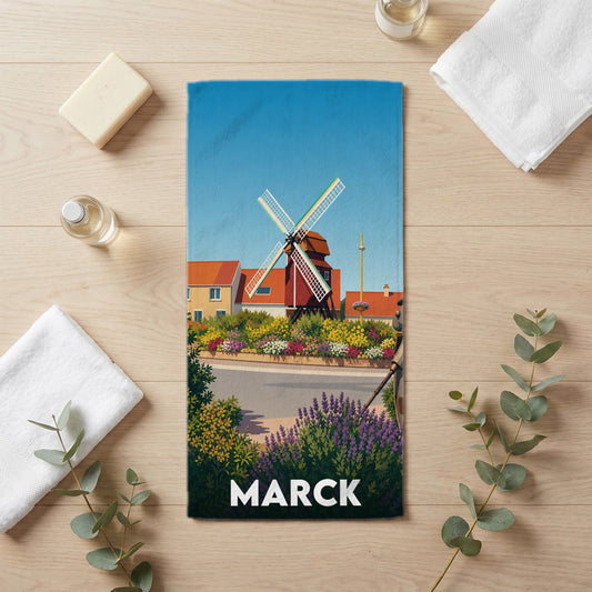 Serviette de bain 30 cm x 60 cm souvenir de Marck