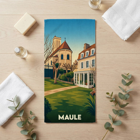 Serviette de bain 30 cm x 60 cm souvenir de Maule