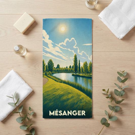 Serviette de bain 30 cm x 60 cm souvenir de Mésanger