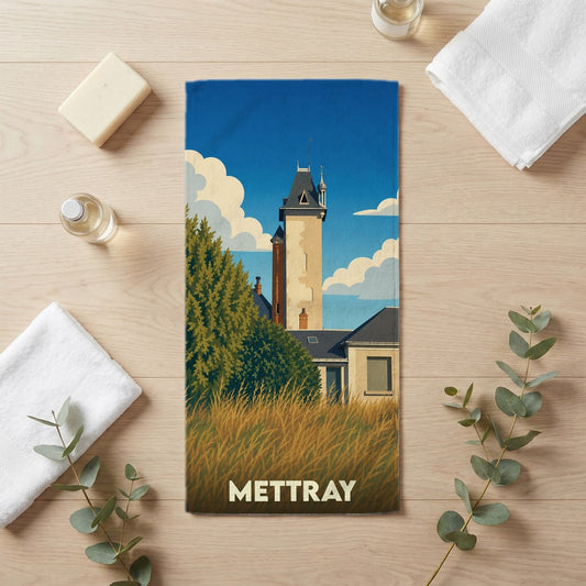 Serviette de bain 30 cm x 60 cm souvenir de Mettray