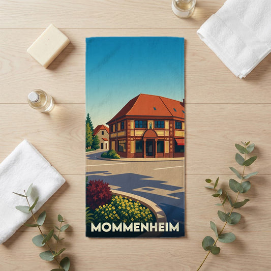 Serviette de bain 30 cm x 60 cm souvenir de Mommenheim