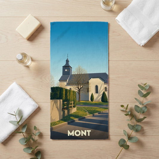 Serviette de bain 30 cm x 60 cm souvenir de Mont