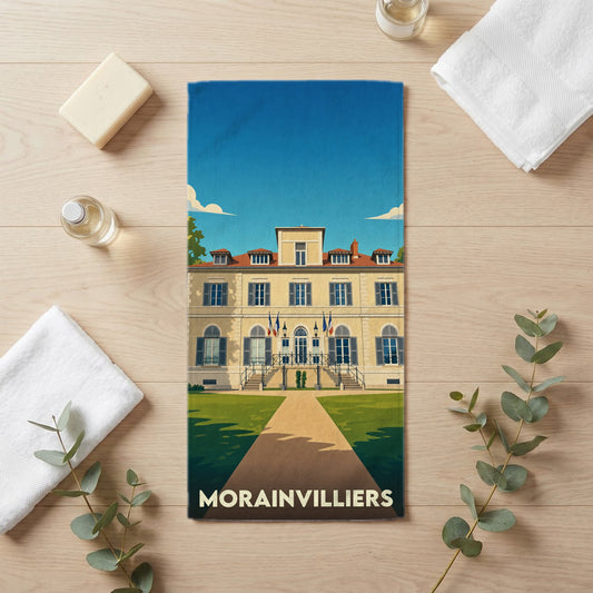 Serviette de bain 30 cm x 60 cm souvenir de Morainvilliers