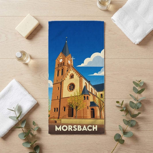 Serviette de bain 30 cm x 60 cm souvenir de Morsbach