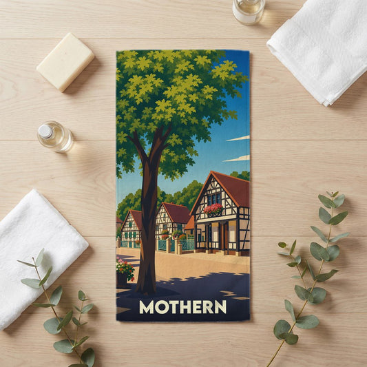Serviette de bain 30 cm x 60 cm souvenir de Mothern