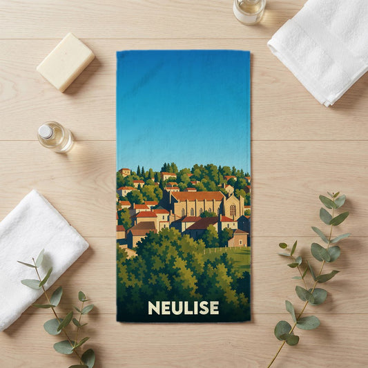 Serviette de bain 30 cm x 60 cm souvenir de Neulise