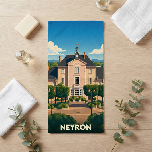 Serviette de bain 30 cm x 60 cm souvenir de Neyron