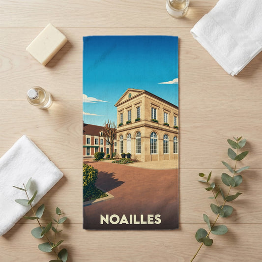 Serviette de bain 30 cm x 60 cm souvenir de Noailles