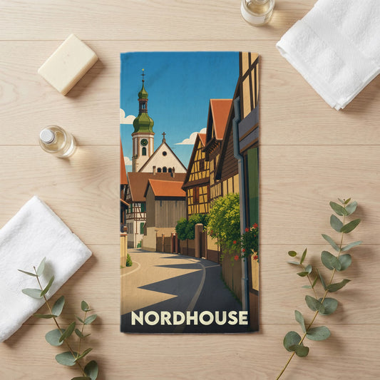 Serviette de bain 30 cm x 60 cm souvenir de Nordhouse