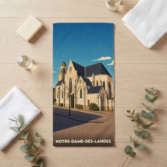 Serviette de bain 30 cm x 60 cm souvenir de Notre-Dame-des-Landes