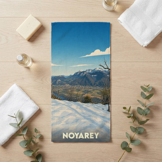 Serviette de bain 30 cm x 60 cm souvenir de Noyarey