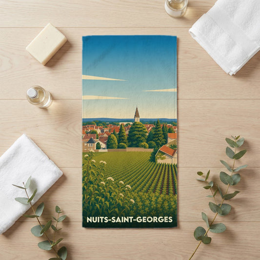 Serviette de bain 30 cm x 60 cm souvenir de Nuits-Saint-Georges