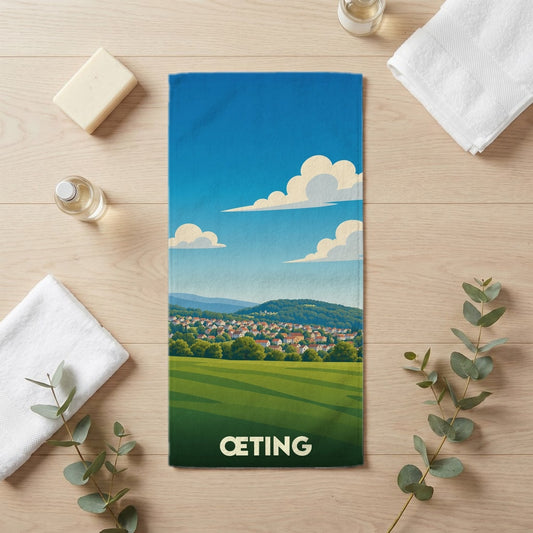 Serviette de bain 30 cm x 60 cm souvenir de Œting